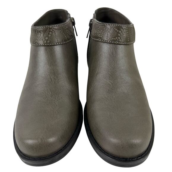 EASY STREET NEPTUNE COMFORT WAVE ANKLE BOOTIES IN GREY NWOB WOMEN'S SIZE 6.5WW - Picture 4 of 12